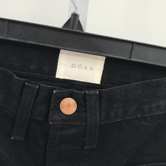 Doen Maritime Washed Black Sailor High Waist Jeans - Picture 11 of 12